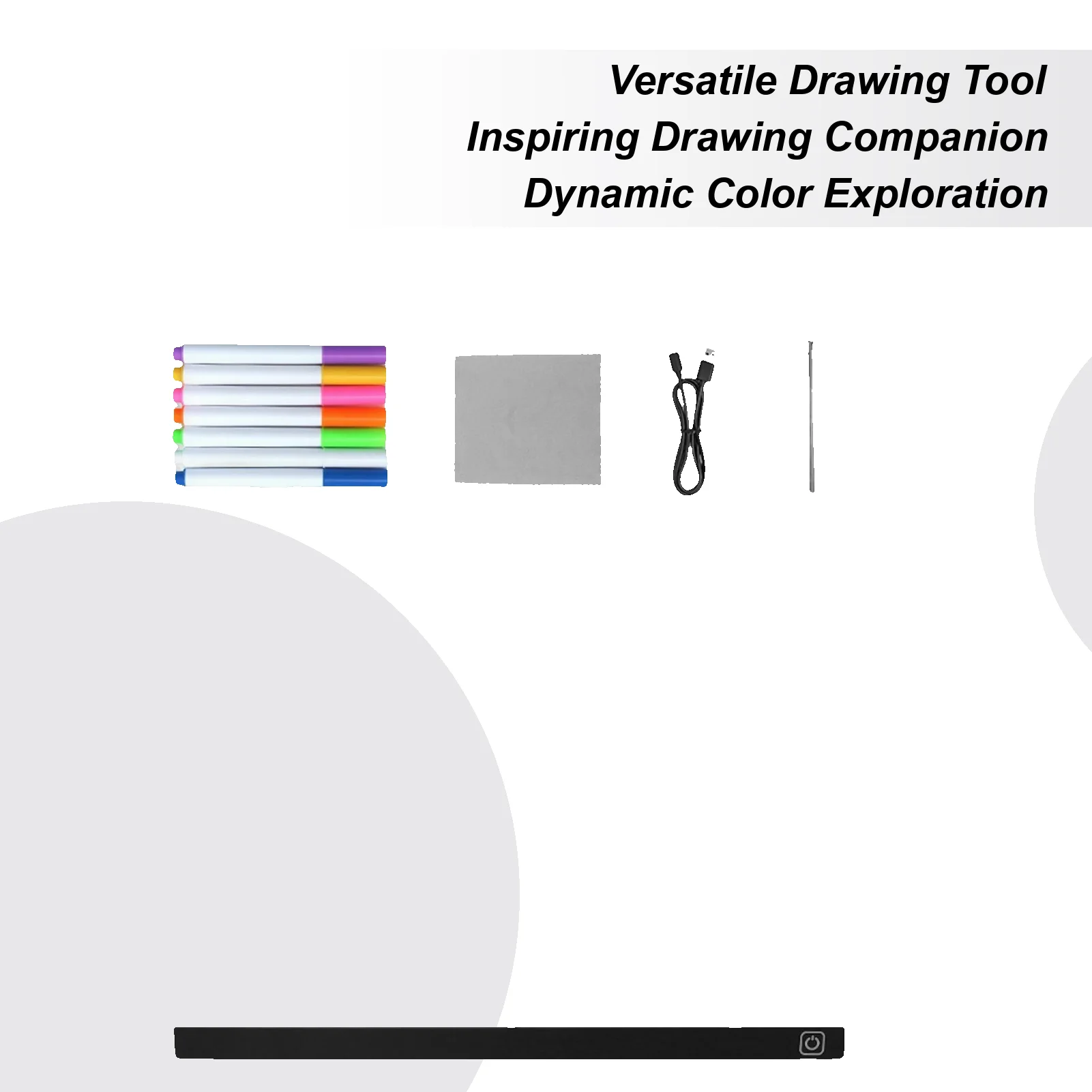 Led-tekentafel Droog wissen Kleurrijke schrijfbenodigdheden Led-lichtbord voor kinderen Nachtlampje Thuiskantoren Schoolvakantie Kunst