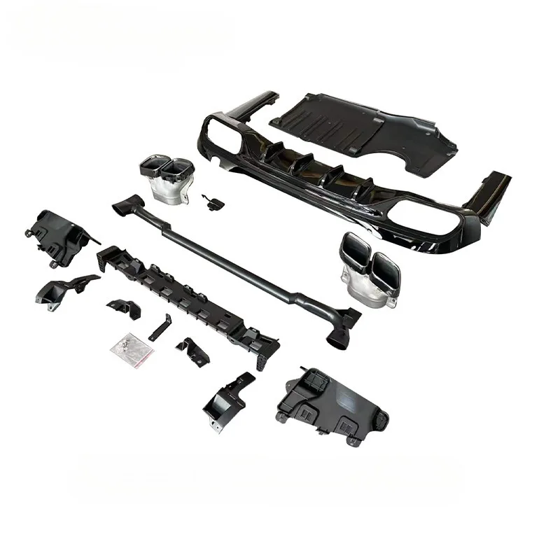 

Подходит для Mercedes-Benz New C-Class Tail Lip Throat W206 Модифицированный C63AMG Lip Four Throat Small Surround Kit