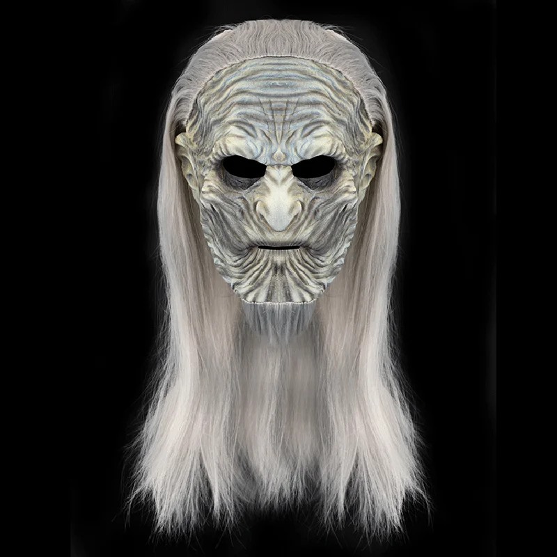 Halloween Latex Mask Horror Headpiece Game Of Thrones White Walkers Night King Ball Masks Haunted House Halloween Cosplay Props