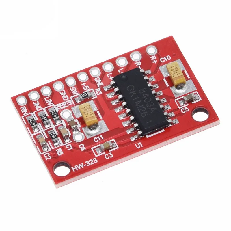 

5~500Pcs Red Board PAM8403 Ultra Mini Digital Power Amplifier Board Small Power Amplifier Board High-power 3W Dual Channel