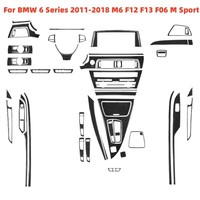 Carbon Fiber For BMW 6 Series 2011-2018 M6 F12 F13 F06 M Sport Windows Control Gear Shift Panel Center Console car Accessories