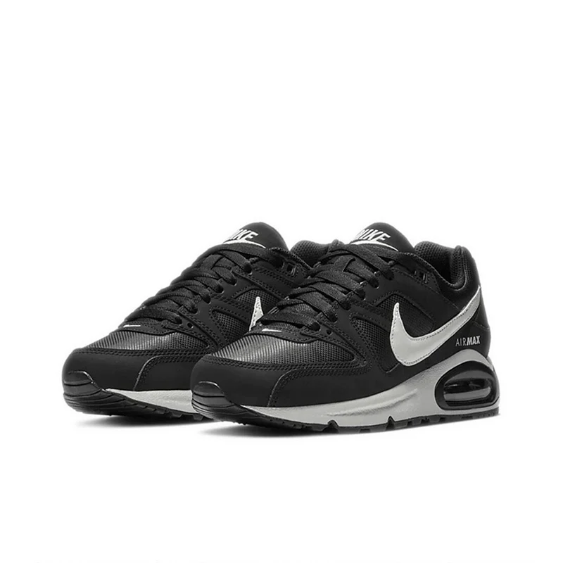 Original Nike Air Max Command Women\'s Running Shoes Wear Resistant Shock Absorption Breathable Black White Sneakers 397690-021