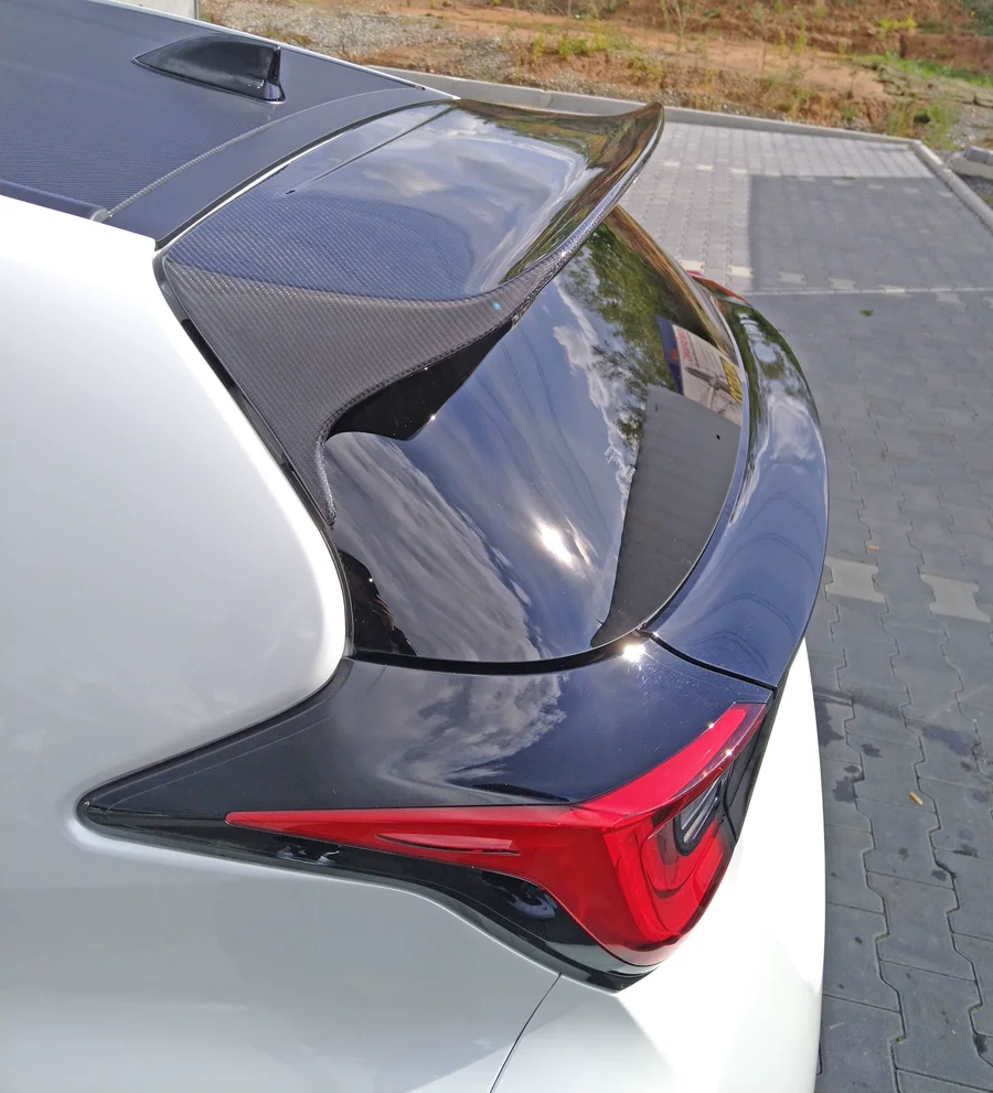 Carbon fiber Tail Wing for Toyota GR Yaris modified resin New style top wing rear spoilers Body Kit Car Accessories