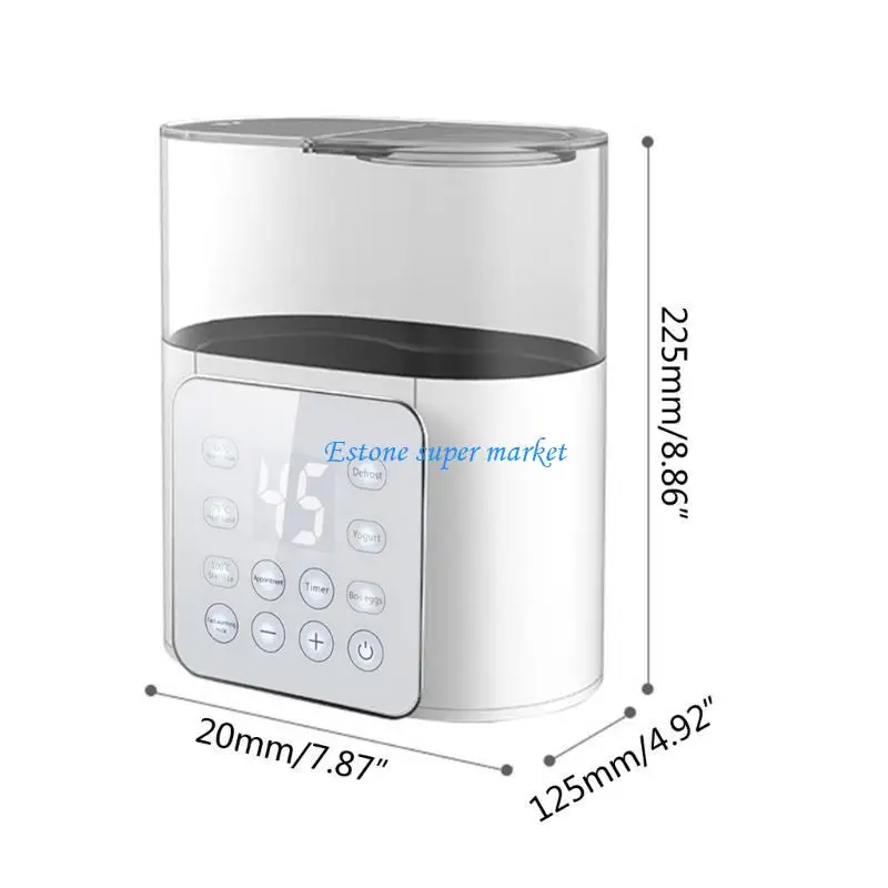 090B سخان تسخين زجاجات الأطفال المزدوج متعدد الوظائف مع التحكم الدقيق في درجة الحرارة