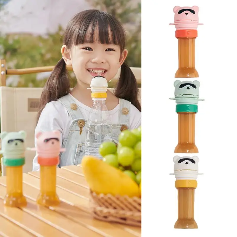 Water Bottle Spout Adapter Child Silicone 2 In 1 Straw Cover For Water Bottle Portable Leak-proof Drinking Bottle Straw Closures