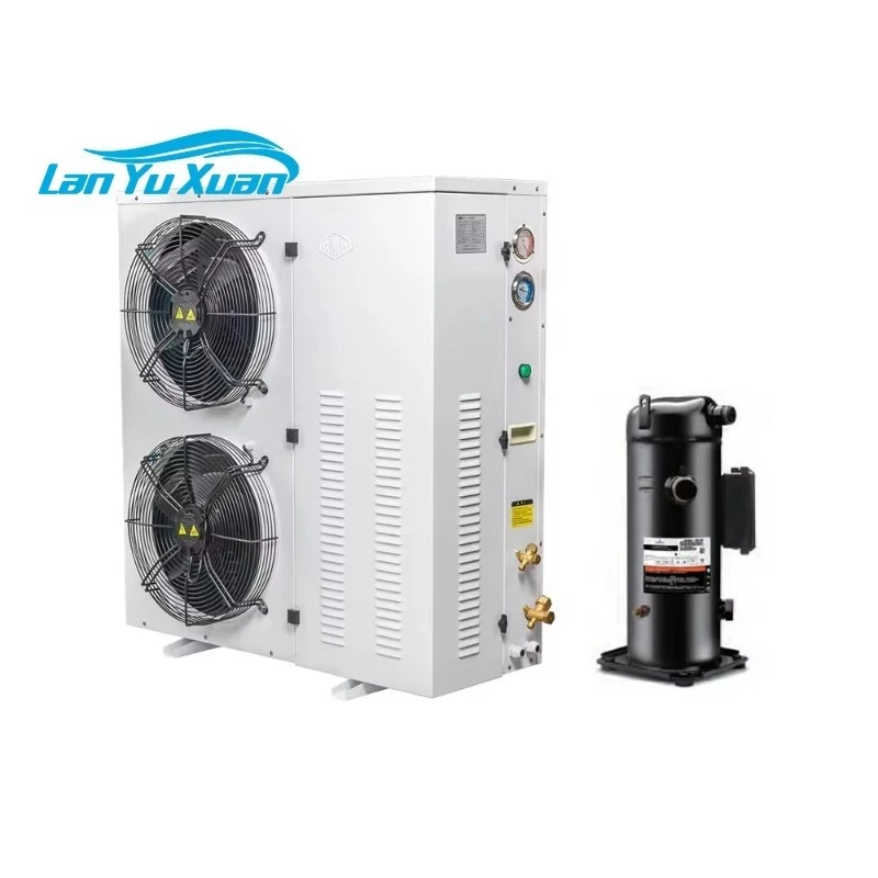 

Box Type Vertical Condensing Unit with Front Discharge Compact 10HP Integrated Scroll Compressor ZF34KQE Refrigeration R404a