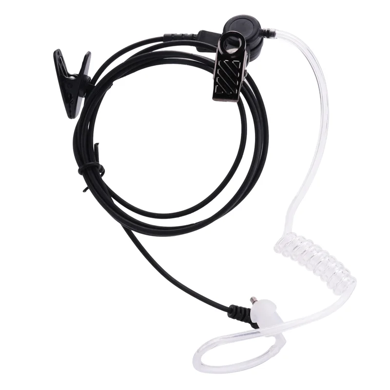 20X Straight Listen Only Transparent Flexible Acoustic Tube Earpiece 3.5Mm Earphone Headset Mono Jack For Walkie-Talkie-A74Z
