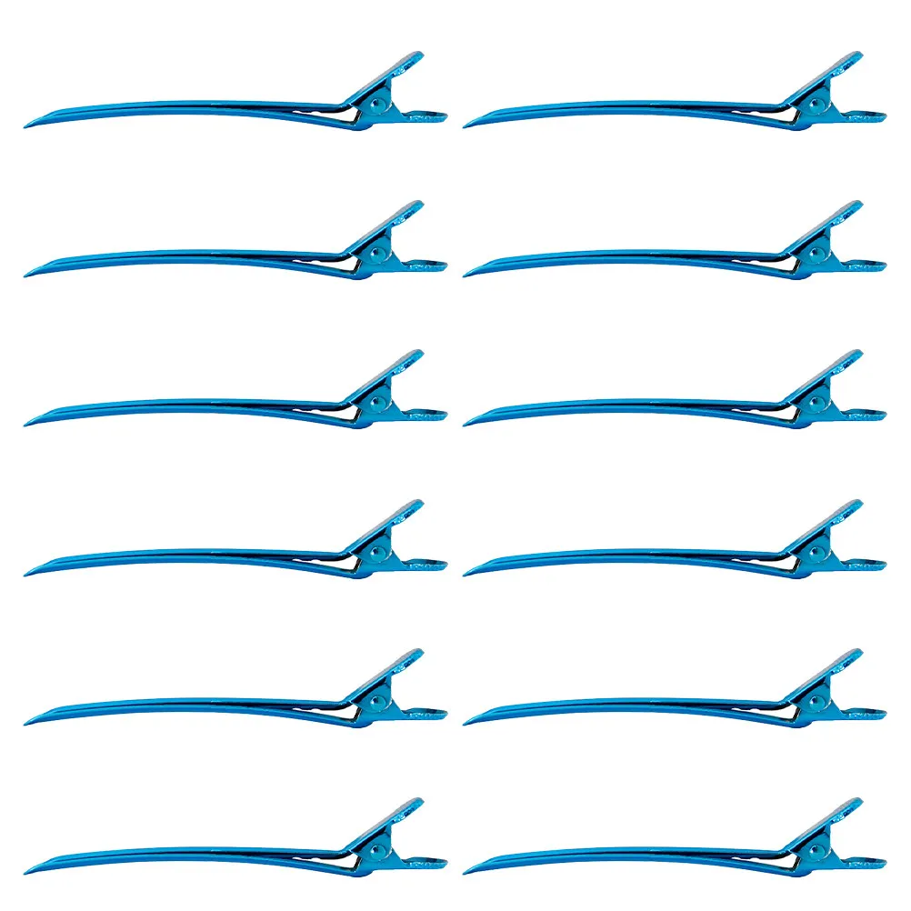 

12Pcs Barber Hair Clips Hair Sectioning Styling Clips Hairdressing Clamps Salon Haircut Partition Partitioning Tool Rust