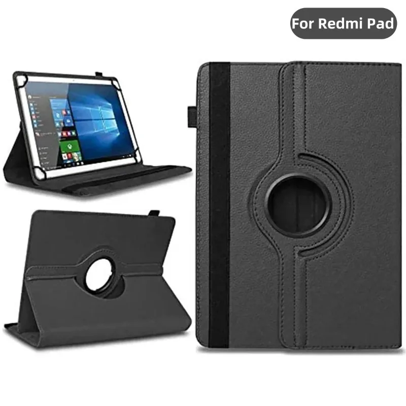 

Чехол для Redmi Pad SE 2023, 11 дюймов, вращающийся на 360 градусов чехол из искусственной кожи с подставкой для планшета, чехол для Xiaomi Redmi Pad SE, чехол для пробуждения/сна