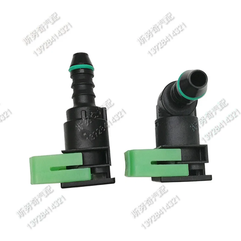 9.49mm-ID6 9.49 90 degree 3/8 fuel pipe female connector auto fuel line quick connector for Ford for Mazda 2pcs a lot