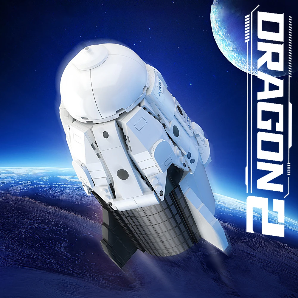 

Space Series Spacecraft Tianlong No.2 Model Building Blocks Toy Educational Assembly Bricks Toys Christmas Gift For Room Decor
