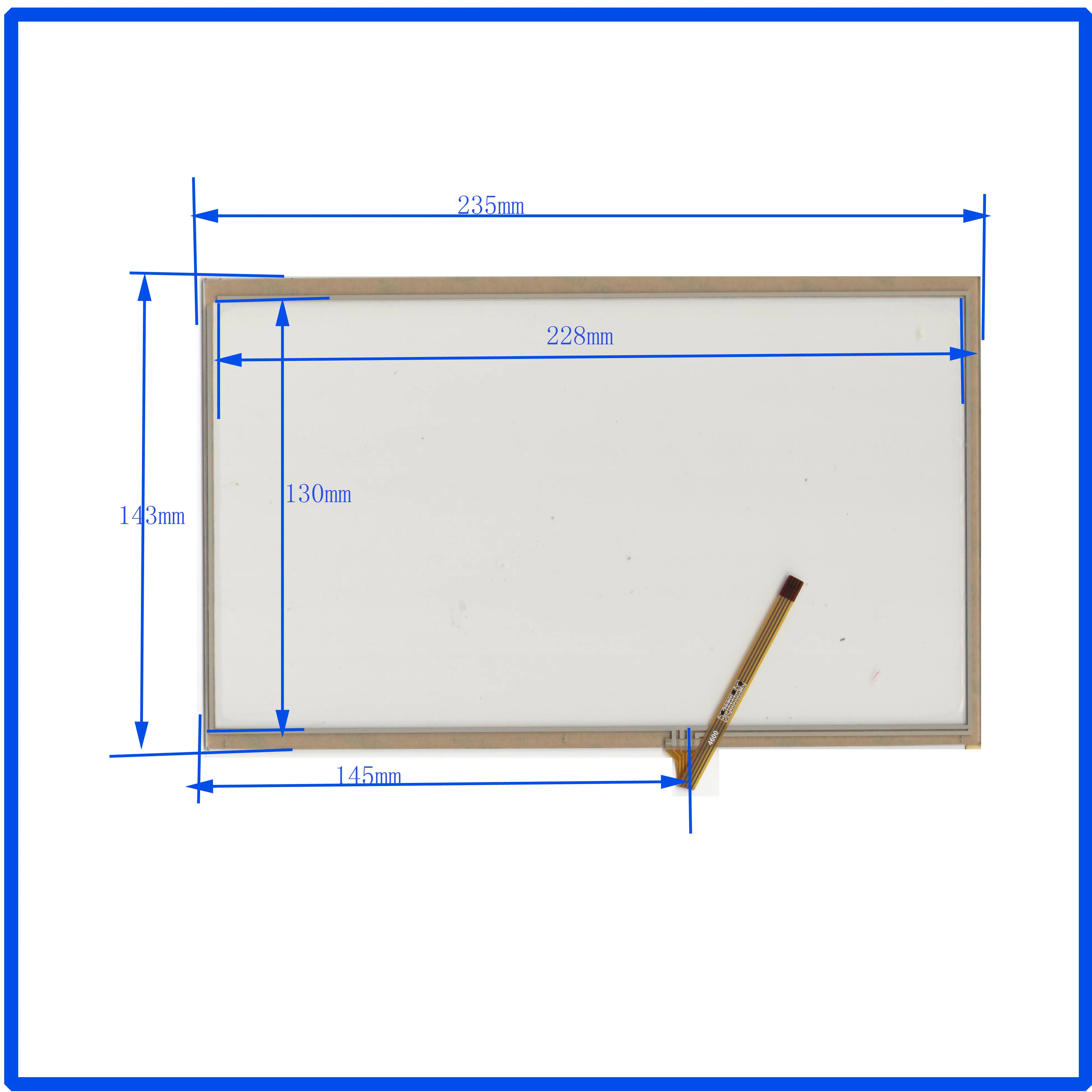 

ZhiYuSun 235*142 Touch screen sensor 235*143 235mm*142mm for For industrial control Resistance screen 10.1inch 4lines