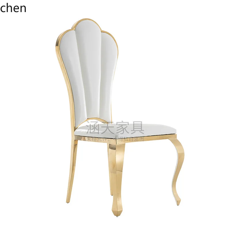 YFY  Cross-Border Shell Style Soft Backrest Large Community Dining Banquet Hotel Dining Table and Chairs