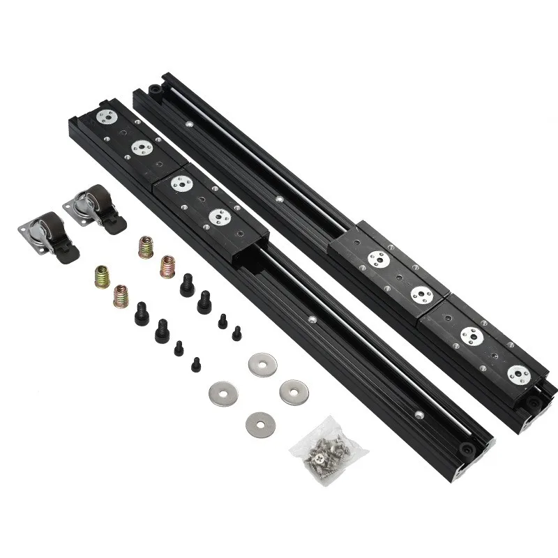 Heavy duty rotating island slide rail hardware accessories island rail guide rail translation telescopic island table