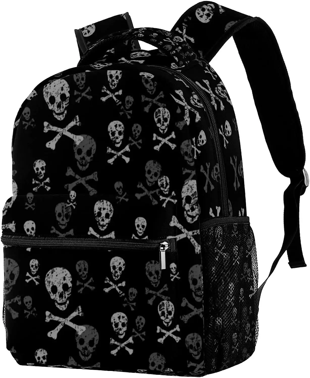 Skull and Bones Backpacks Boys Girls School Book Bag Travel Hiking Camping Daypack