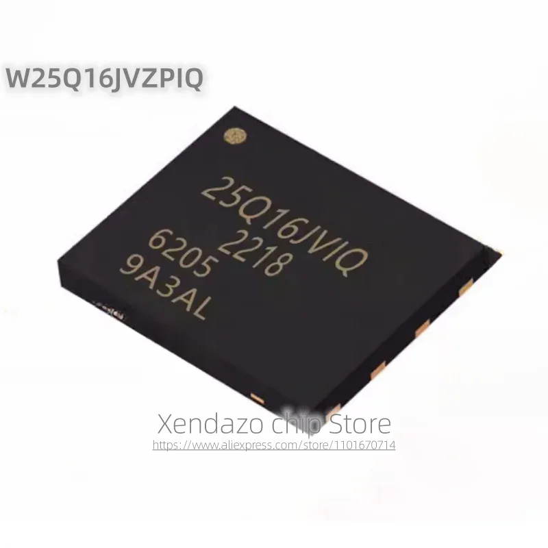 10 قطعة/الوحدة W25Q16JVZPIQ W25Q32JVZPIQ W25Q64JVZPIQ W25Q128JVPIQ WSON-8 حزمة الأصلي حقيقية شريحة الذاكرة