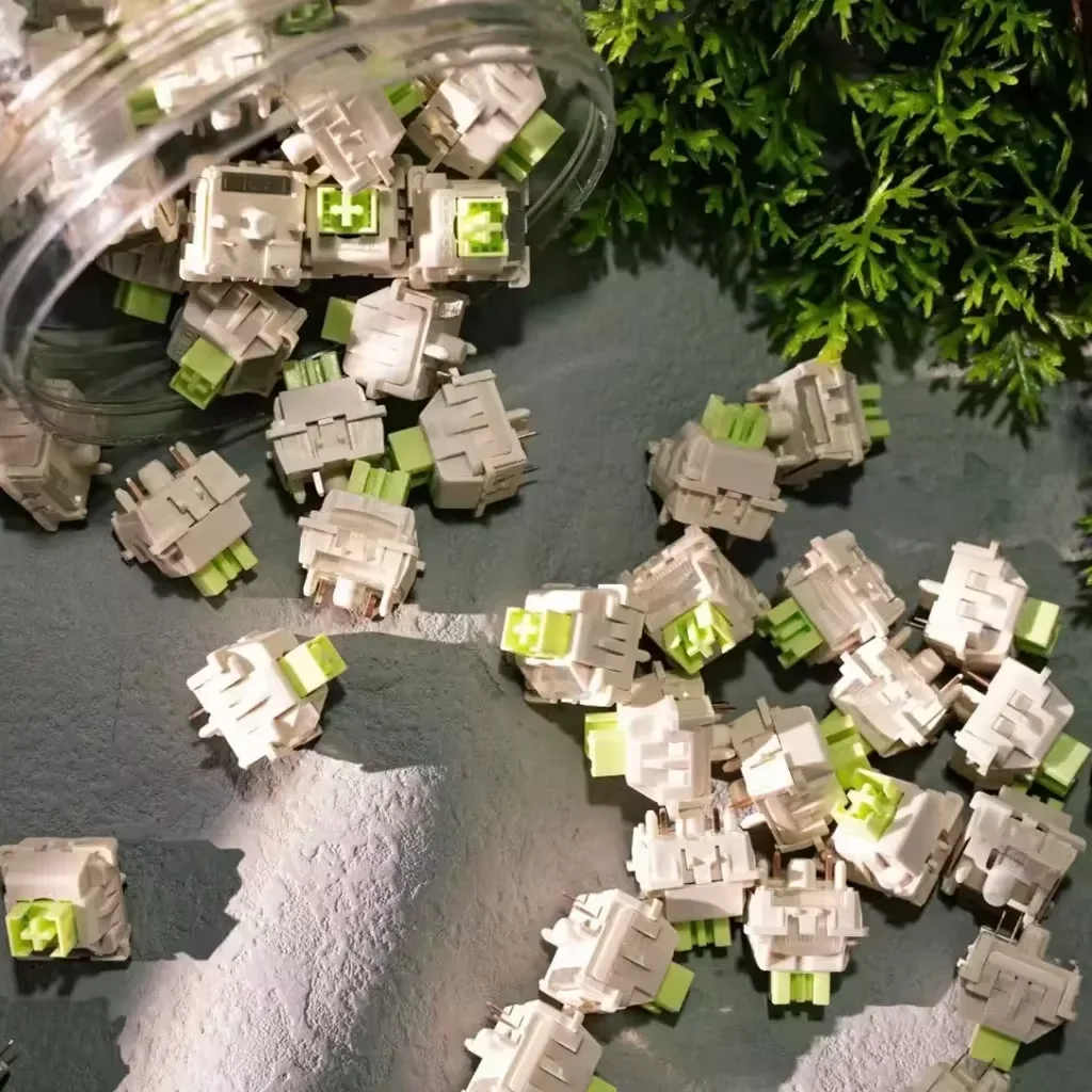 Interruptor Linear LEOBOG Reaper 45g 5 Pinos HIFI RGB POM Hot Swap para Teclados Mecânicos, Acessórios Personalizados para Teclados de Jogos DIY