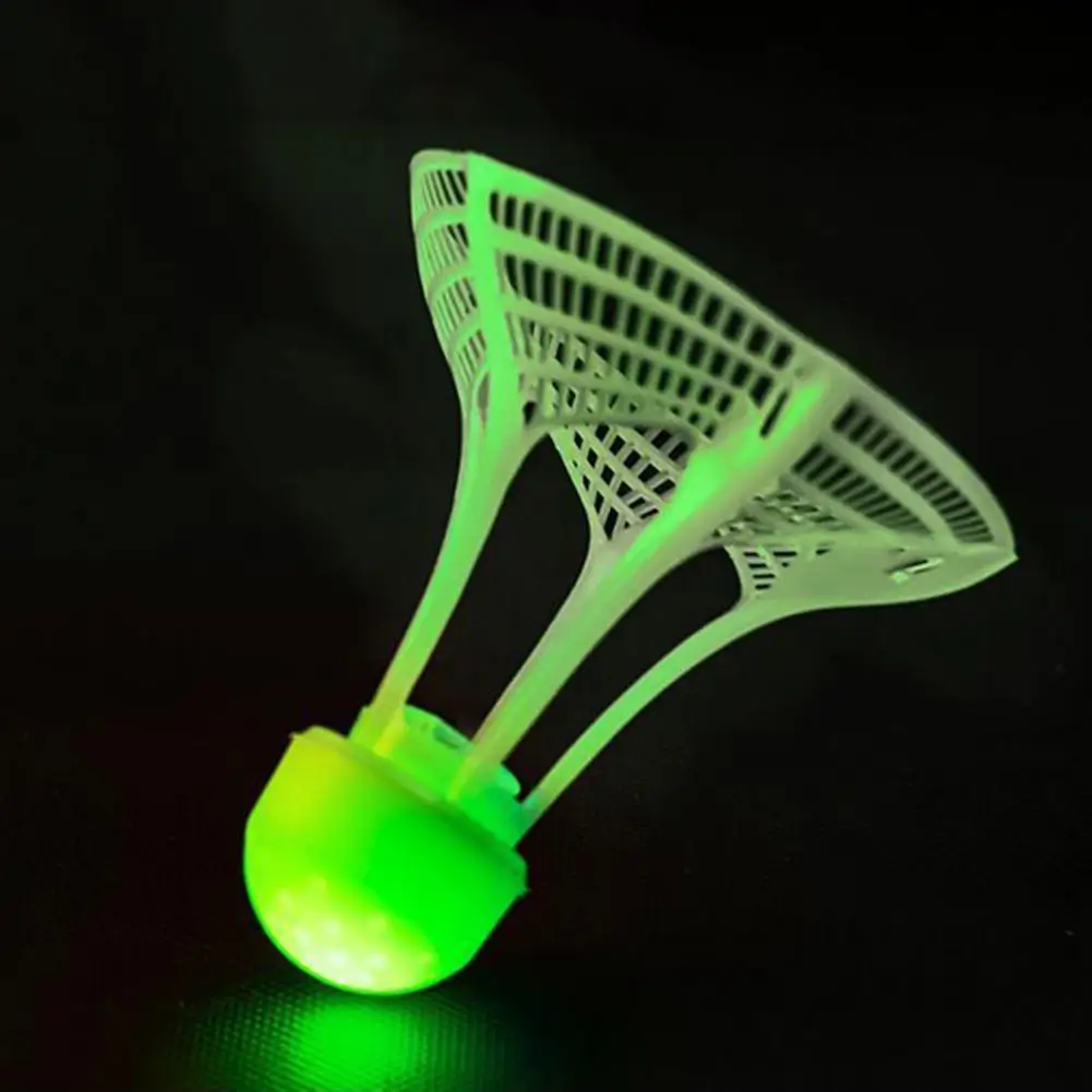 2 Pcs Badminton Shuttlecocks Baseball Practice Windproof Lighting Birdies 360-Degree Lighting Badminton Balls for Sports   97