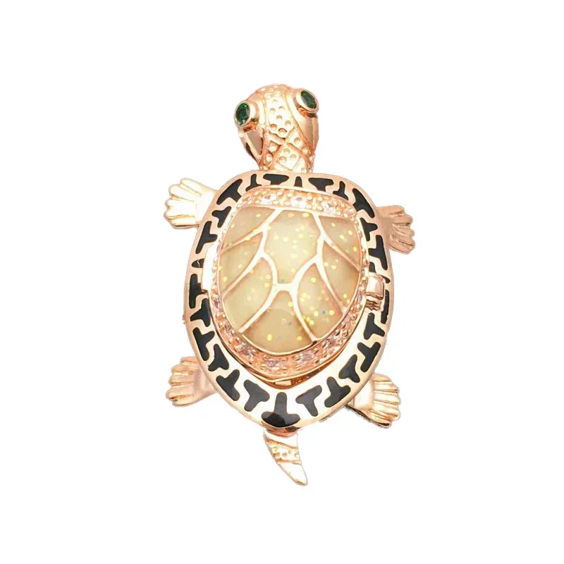 Distinctive Creative Idea Tortoise Rings for Women Fashionable Charms High-level Can Open Design Plated Rose Gold Jewelry