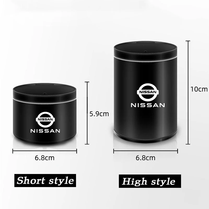 Portable Car Ashtray Cigarette Ash Holders Accessorie For Nissan sentra Serena maxima Versa Juke Micra rogue tiida x-trail nismo