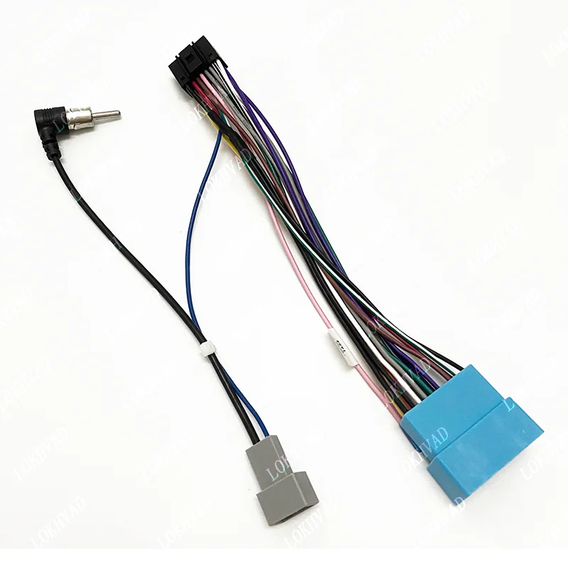 Car Radio Cable 16pin Power Wiring Harness Android Multimedia for Honda Accord Civic CRV Integra Jazz Odyssey