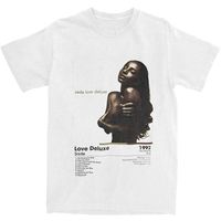 S-Sade Love Deluxe Album Card T-Shirt Man Streetwear 100 Cotton T Shirts  O-Neck Trendy Cool Tees Pattern Oversized Clothing