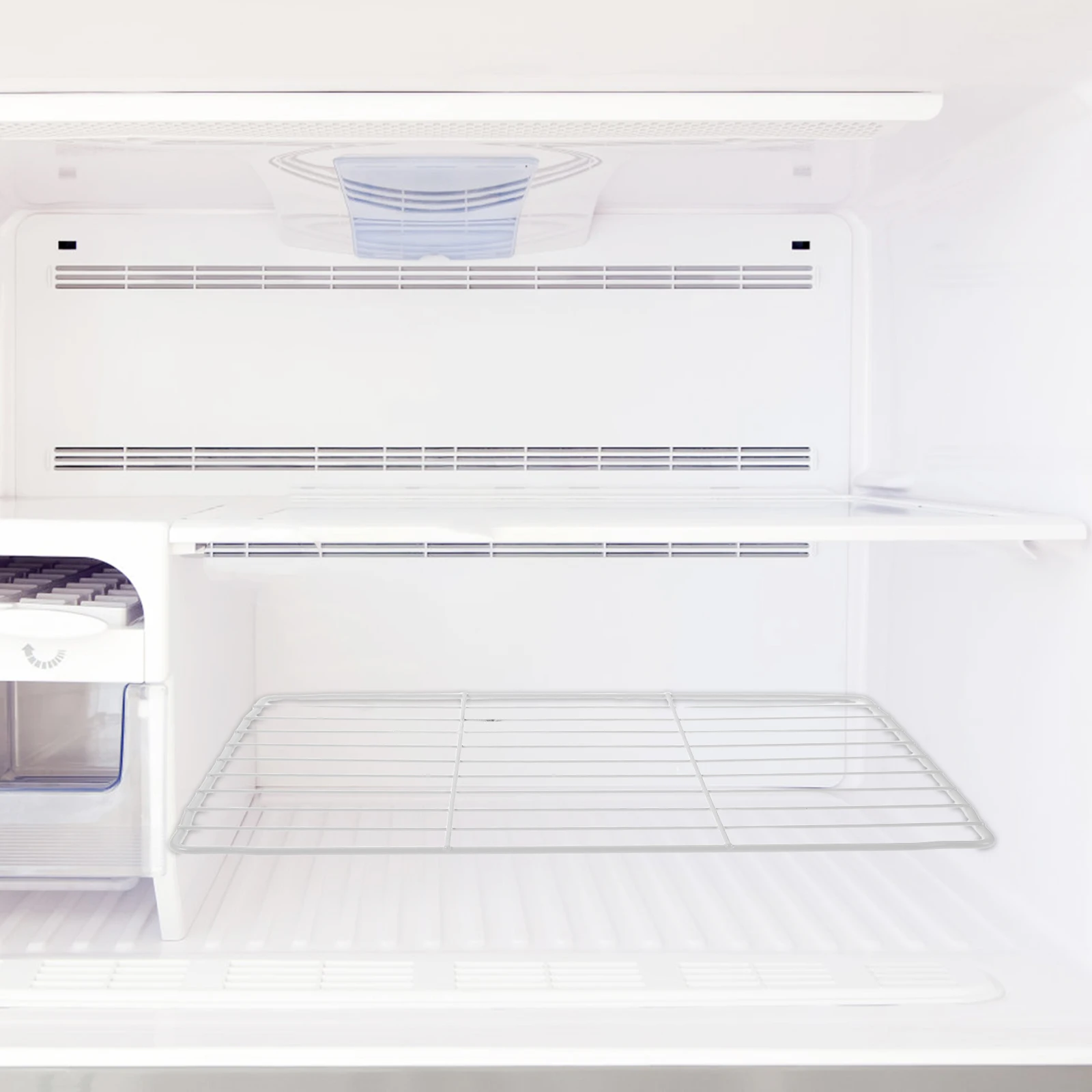 

Органайзер для полок морозильной камеры, 2 шт., внутренняя проволочная решетка, белая, сменная, для коммерческих холодильников, сетчатая проволочная полка-органайзер