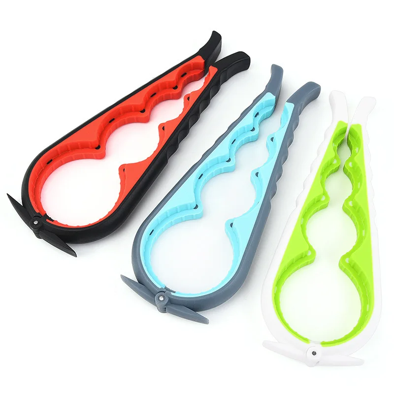 Multi Functional Can Opener 4in1 Bottle Opener Cap Twister Anti Slip Cap Twister Quick Opening Cooking Everyday Use Kitchen Tool