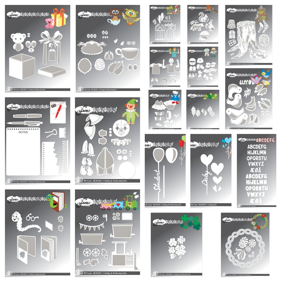 

BY Trolls Accessories for Add-On Girl Dresses Silhouette Square Frame Dies Cut Danske Tekster Stamp DIY Scrapbook Diary 2026 Ne