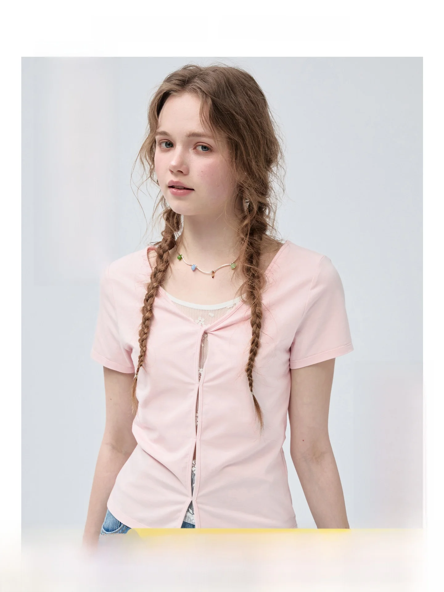 

plus Size Women's T-Shirt Lace Inner Wear Modal Short Sleeve Summer Cool Feeling Shoulder Width Regular Style Korean Version