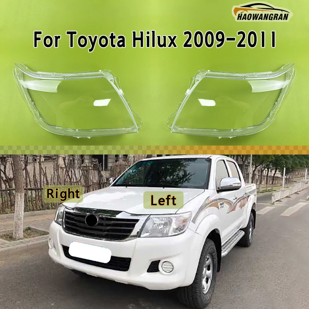 

Front Headlamp Cover Transparent Headlight Shell Lens Plexiglass Replace Original Lampshade For Toyota Hilux 2009 2010 2011