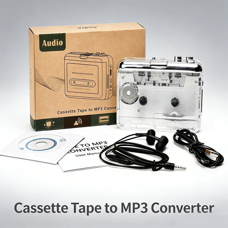 Cassette Tape for Portable Walkman Player Capture Audio To MP3 Converter ezcap cassette player﻿