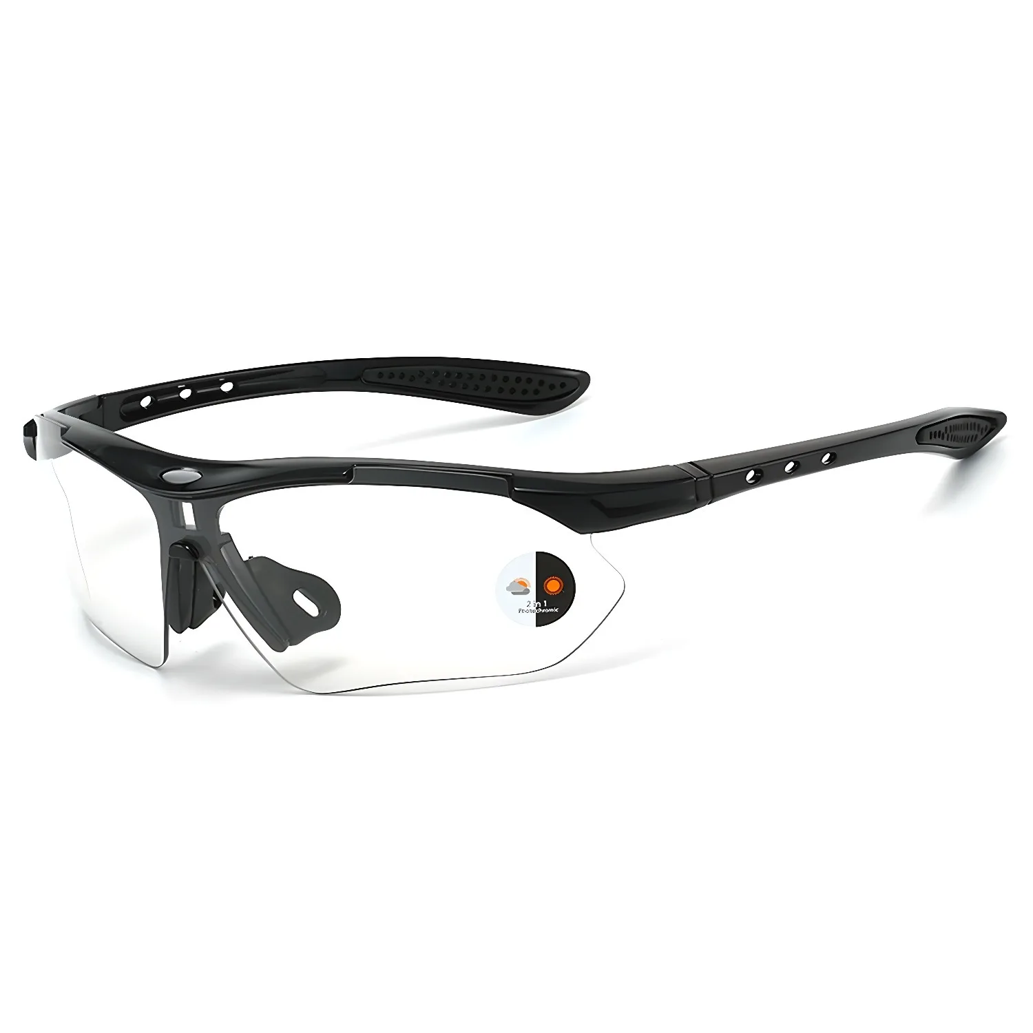 

0089 Photochromic Interchangeable Sports Sunglasses for Men Women Cycling Running Fishing