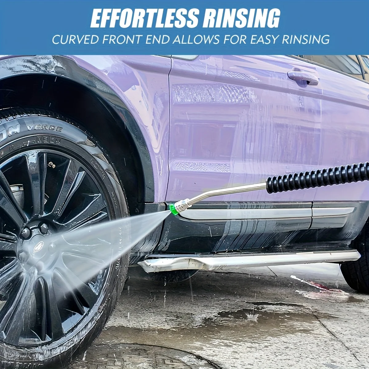 Heavy Duty Pressure Washer Extension Wand - 1/4" Quick Connect Stainless Steel Universal Compatible Cleaning Accessory