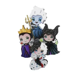 5Pcs Disney Villains Evil Queen Pattern quicksand shaker resin cabochon DIY material accessories HGS-1279