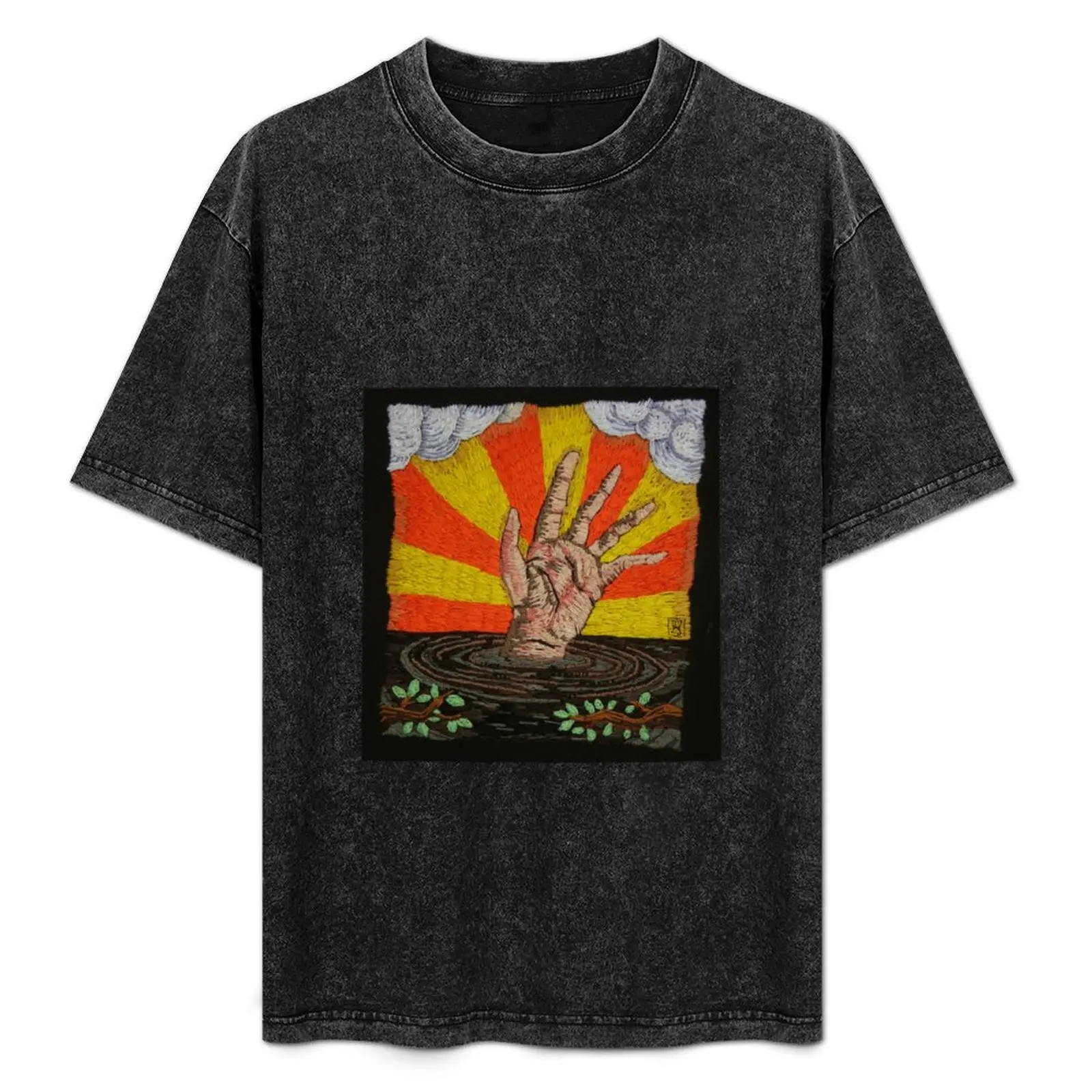 

Футболка Quicksand Hand, аниме, модные рубашки для мальчика, мужские белые футболки с аниме