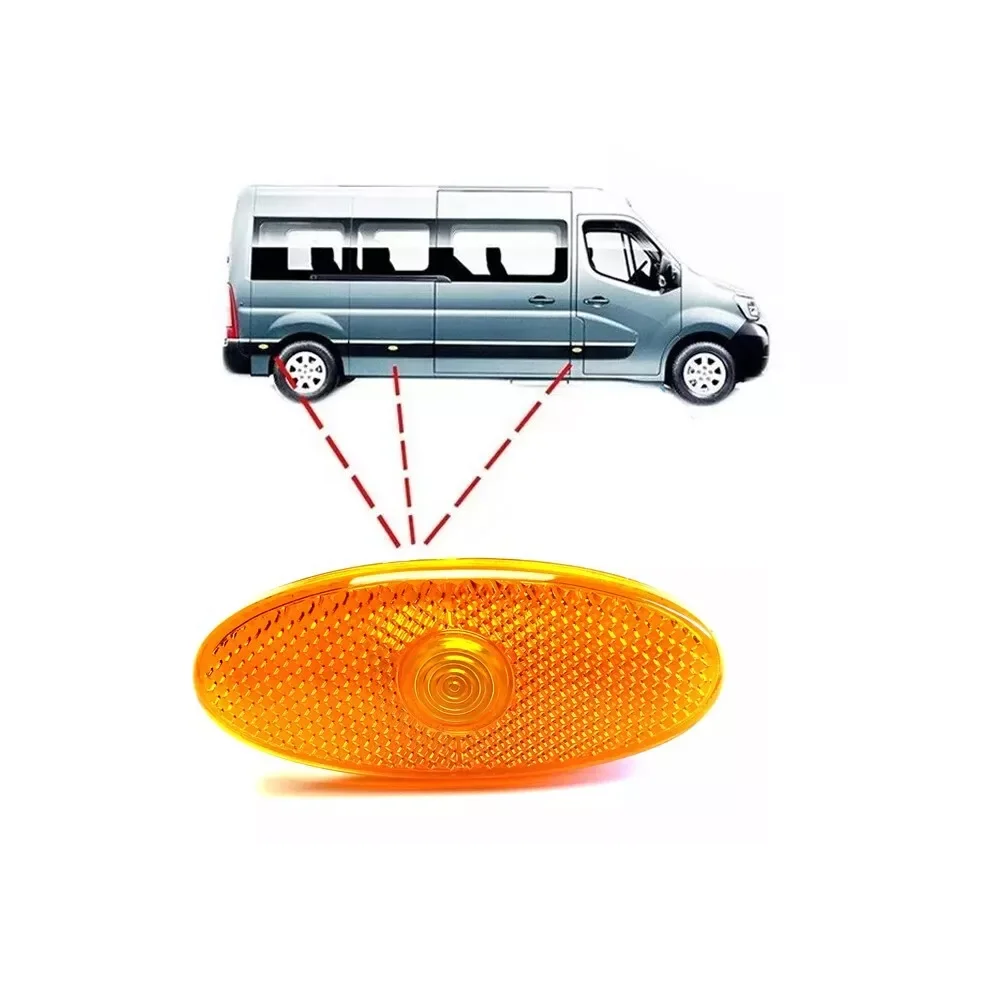 1pc Car Side Marker Lamp Light Lens Amber Light OEM261B00001R For Renault Master Vauxhall Movano Car Accessories