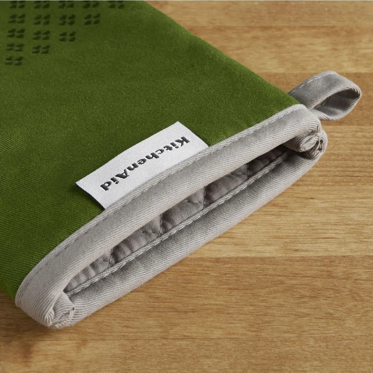 Oven Mitt 2er-Pack Set, Matcha Green, 7"x12,5" herzförmige Silikongriffe schützen Ihre Hände