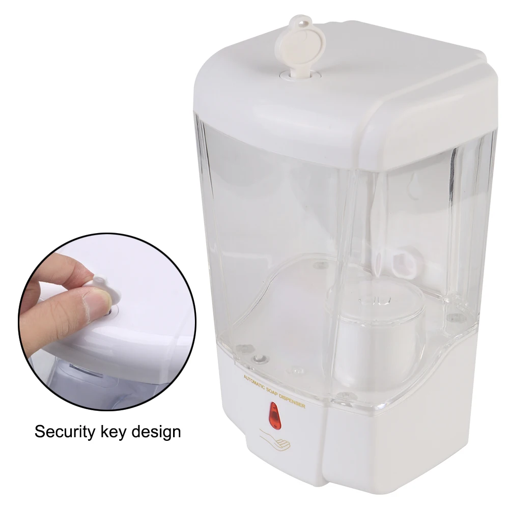 Touch-free Lotion Pump Touchless Liquid Wall-Mount for Kitchen Bathroom Automatic IR Sensor Soap Dispenser 700ml