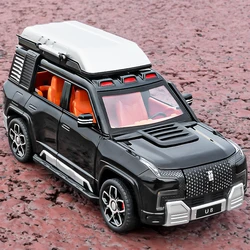 1/24 BYD Yangwang U8 Alloy SUV Car Model Diecast Metal New Energy Off-Road Vehicles Car Model Sound and Light Childrens Toy Gift