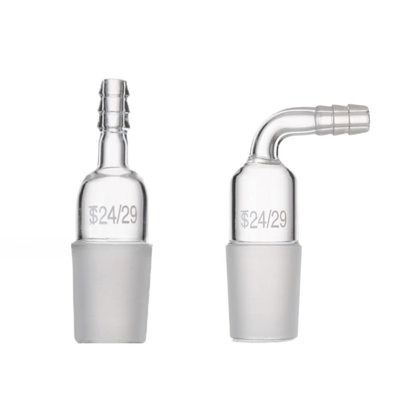 Standard Plug Glass Air Extraction Bend Joint Bending Pipe Plug 14/19/24/29 #glass Nozzle Elbow Airway Adapter