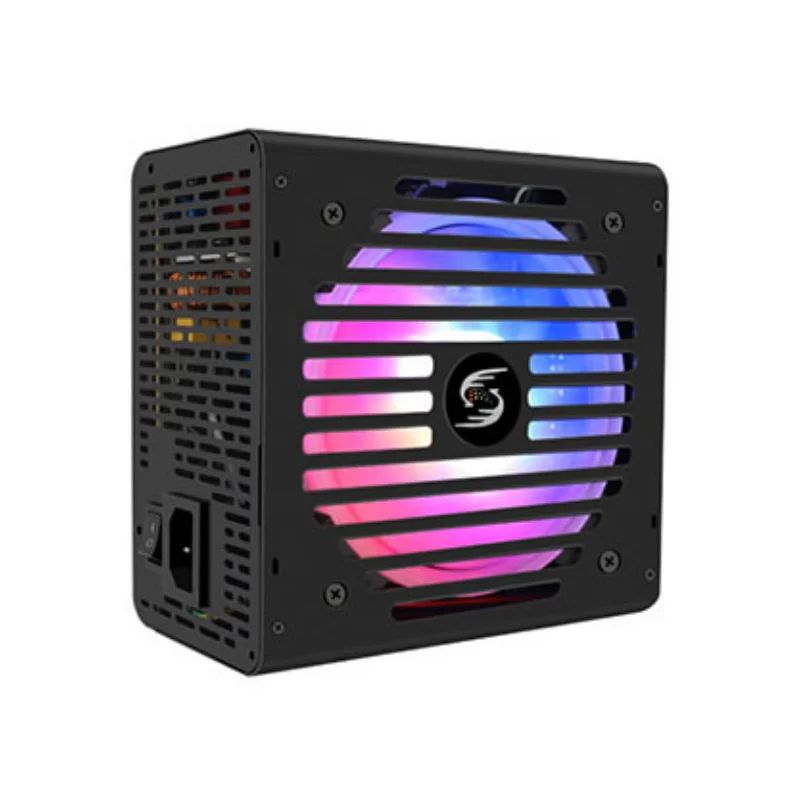 مصدر طاقة 700 واط RGB وحدات كاملة ATX Gaming PSU جهد كامل نشط PFC مع مروحة FDB لخادم الكمبيوتر المكتبي