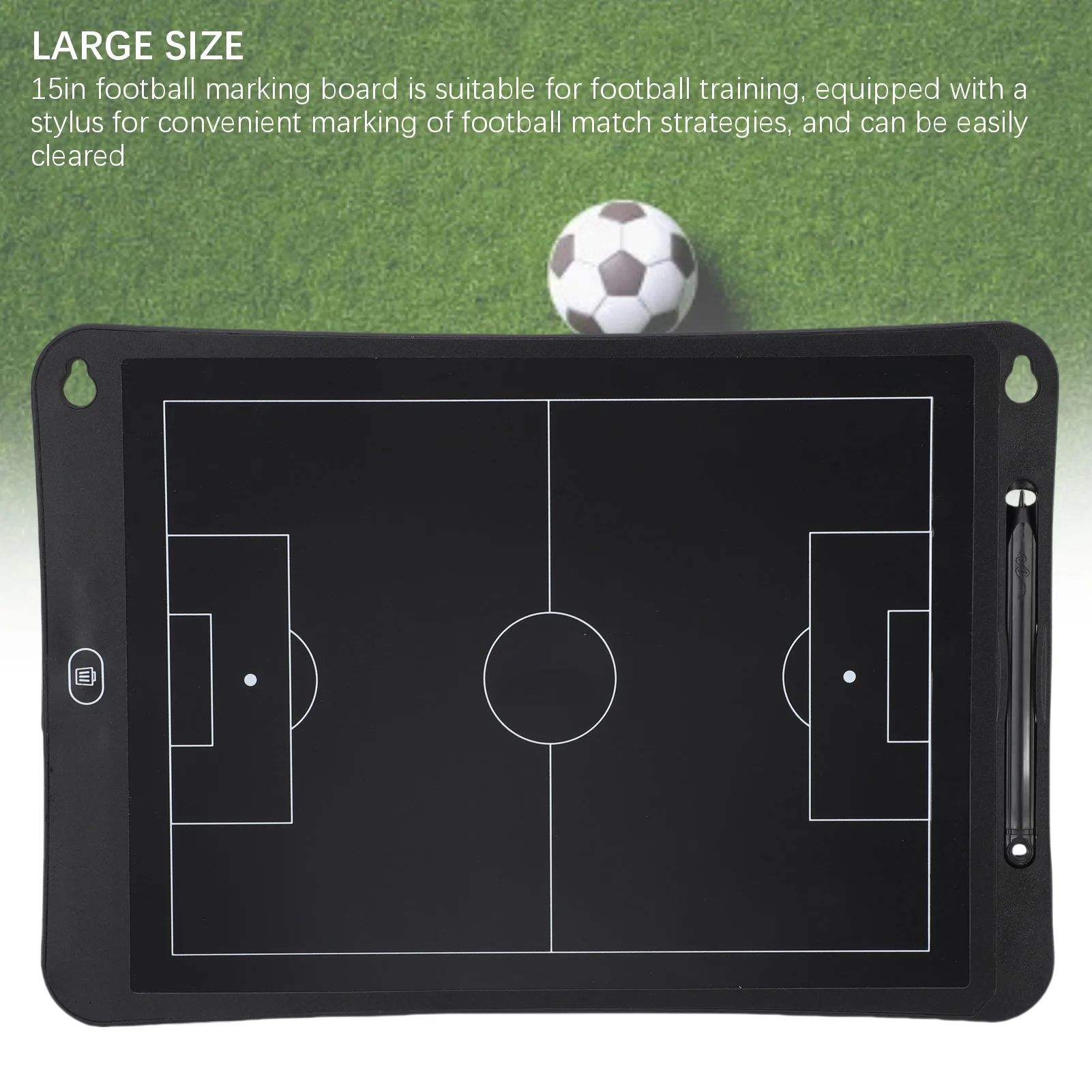 

LCD Coaching Marker Board Electronic 15in with Stylus Pen Lock Function Basketball Soccer Writing Board