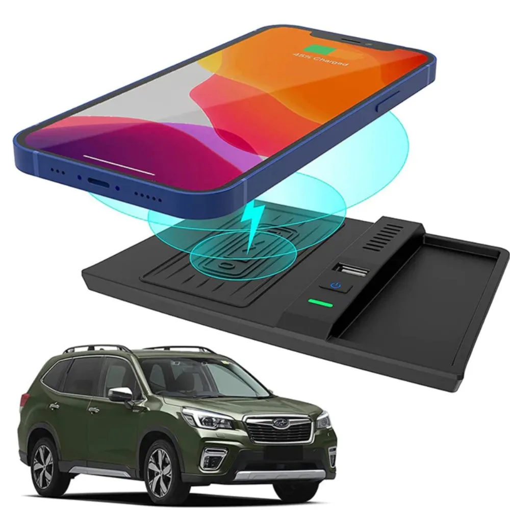 For Subaru Forester SK 5th gen 2019 2020 2021 2022 2023 Car Wireless Charger Qi Mobile Phone Wireless Charging Pad Accessories