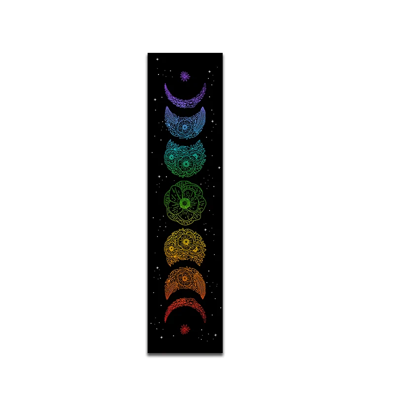 Moon flower Tapestry vertical Moon phase Wall Hanging Botanical moon star Carpets Tarot Home Room Decor Aesthetic background