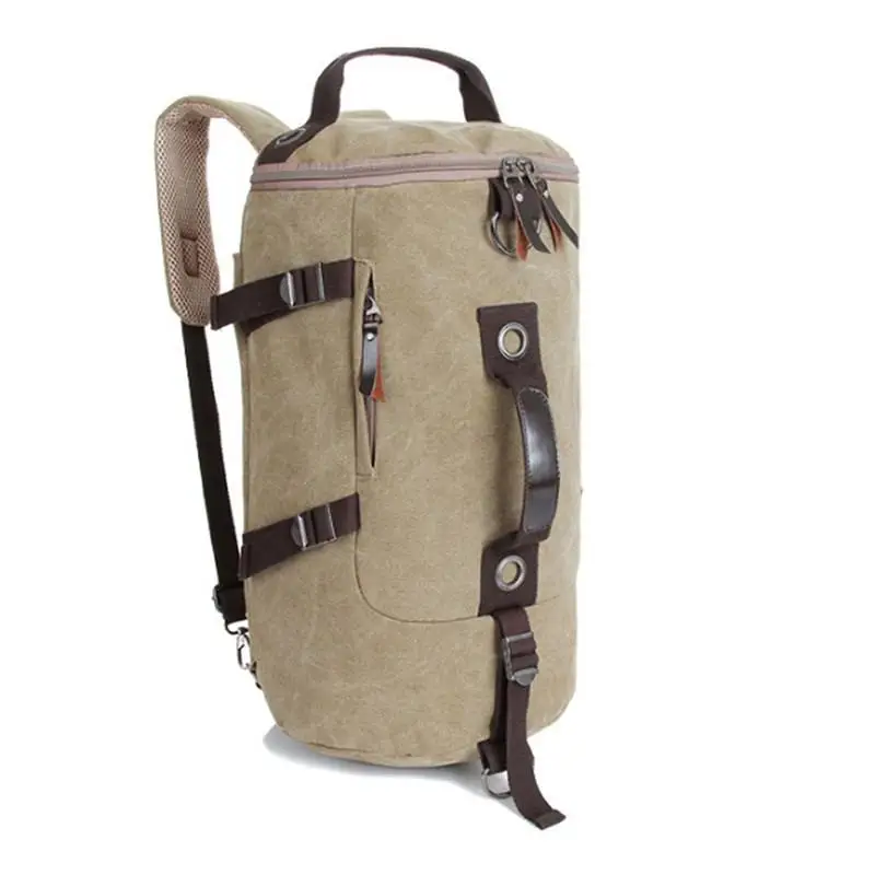 Large Capacity Man Travel Bag Mountaineering Backpack Men Bags Canvas Bucket Shoulder Backpack