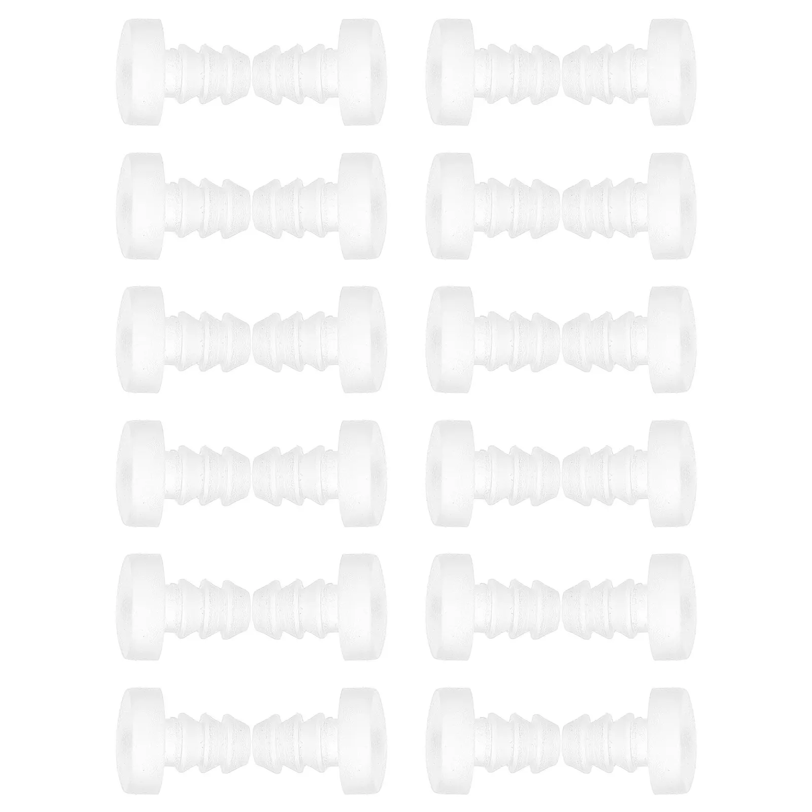 50Pcs Furniture Anti Collision Rubber Bumpers Clear Cabinet Door Guards Soft Stem Pads Anti Slip Spacers for Tables Chairs Glass