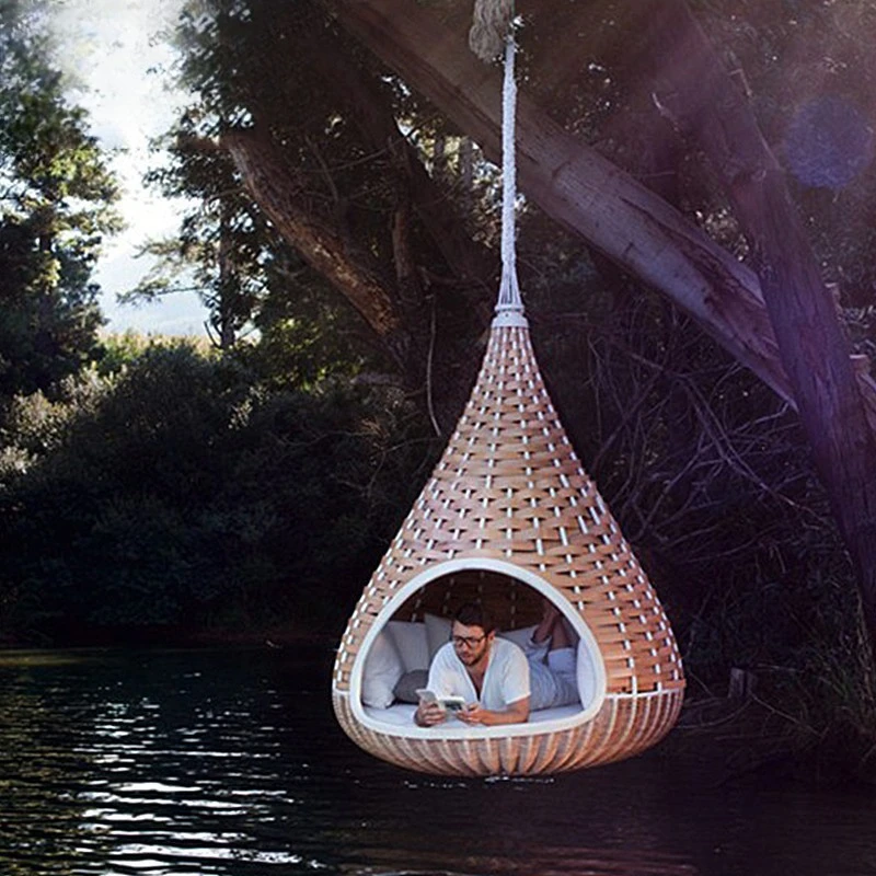 Outdoor Bird's Nest Swing Hammock Rattan Indoor Outdoor Bird's Nest