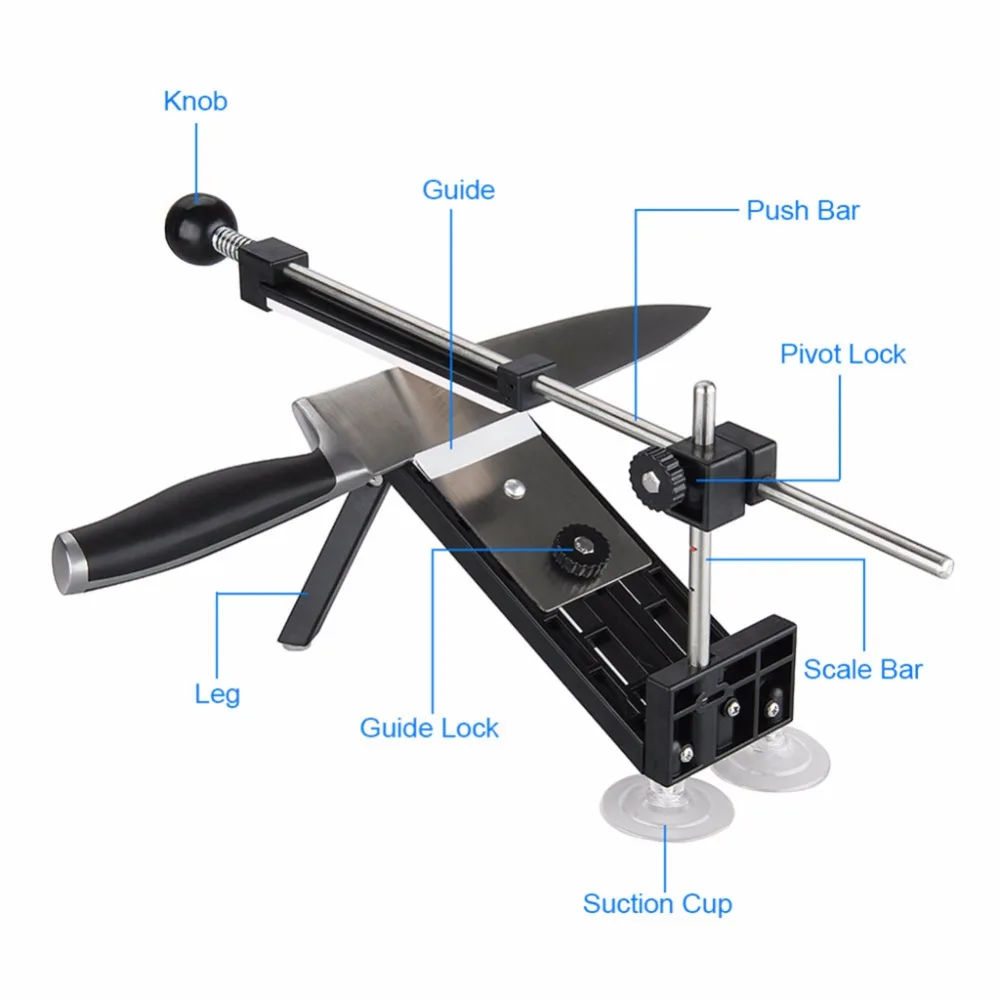 New Fixed Angle Knife Sharpener Professional Sharpening Tool Set Meal Grindstone Diamond Grinding Board Available Bar Whetstone
