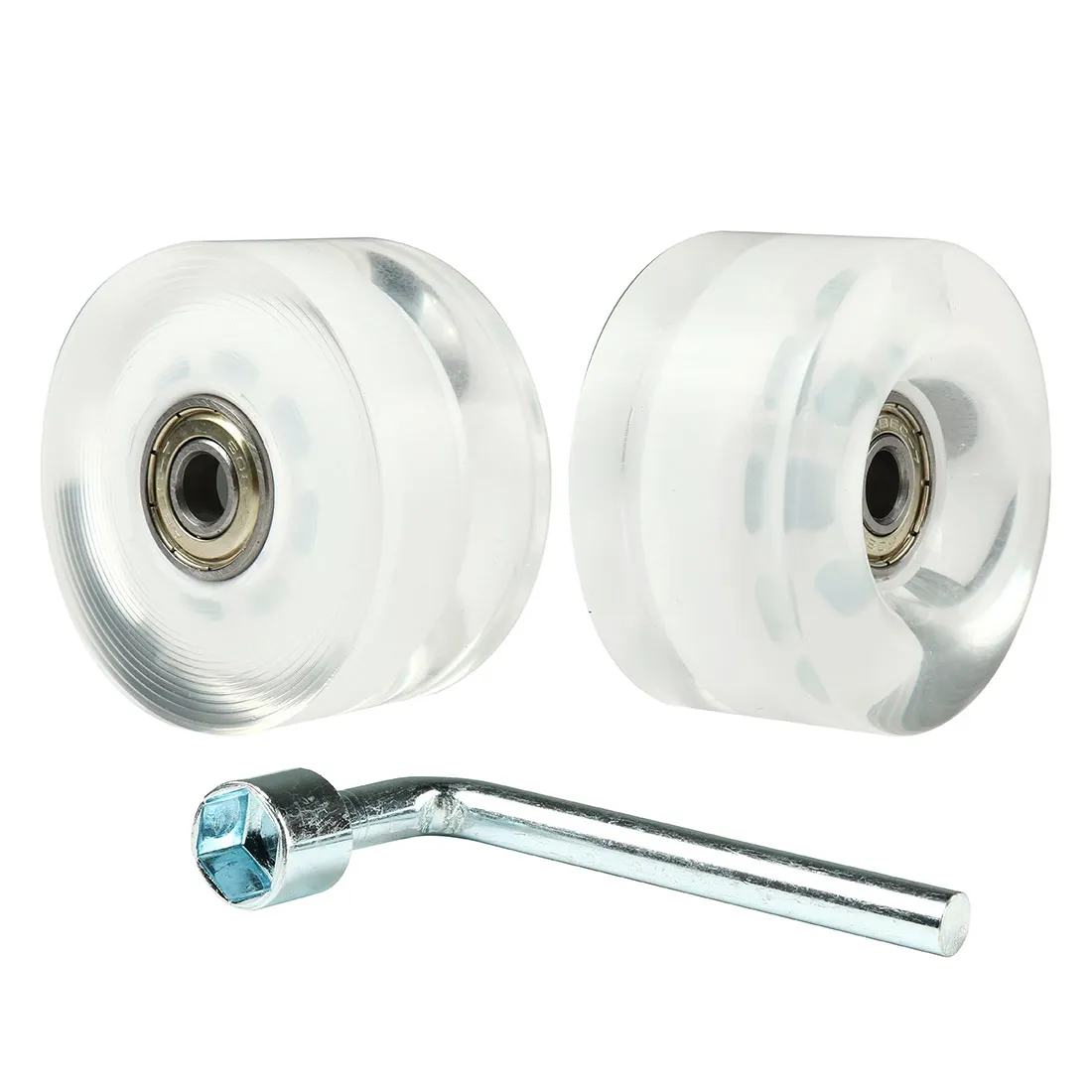 2pcs 58x32mm Roller Skate Shoes Wheels With Bearings 82A PU Rubber Double Row Quad Skates Skateboard Outdoor Skating Accessories